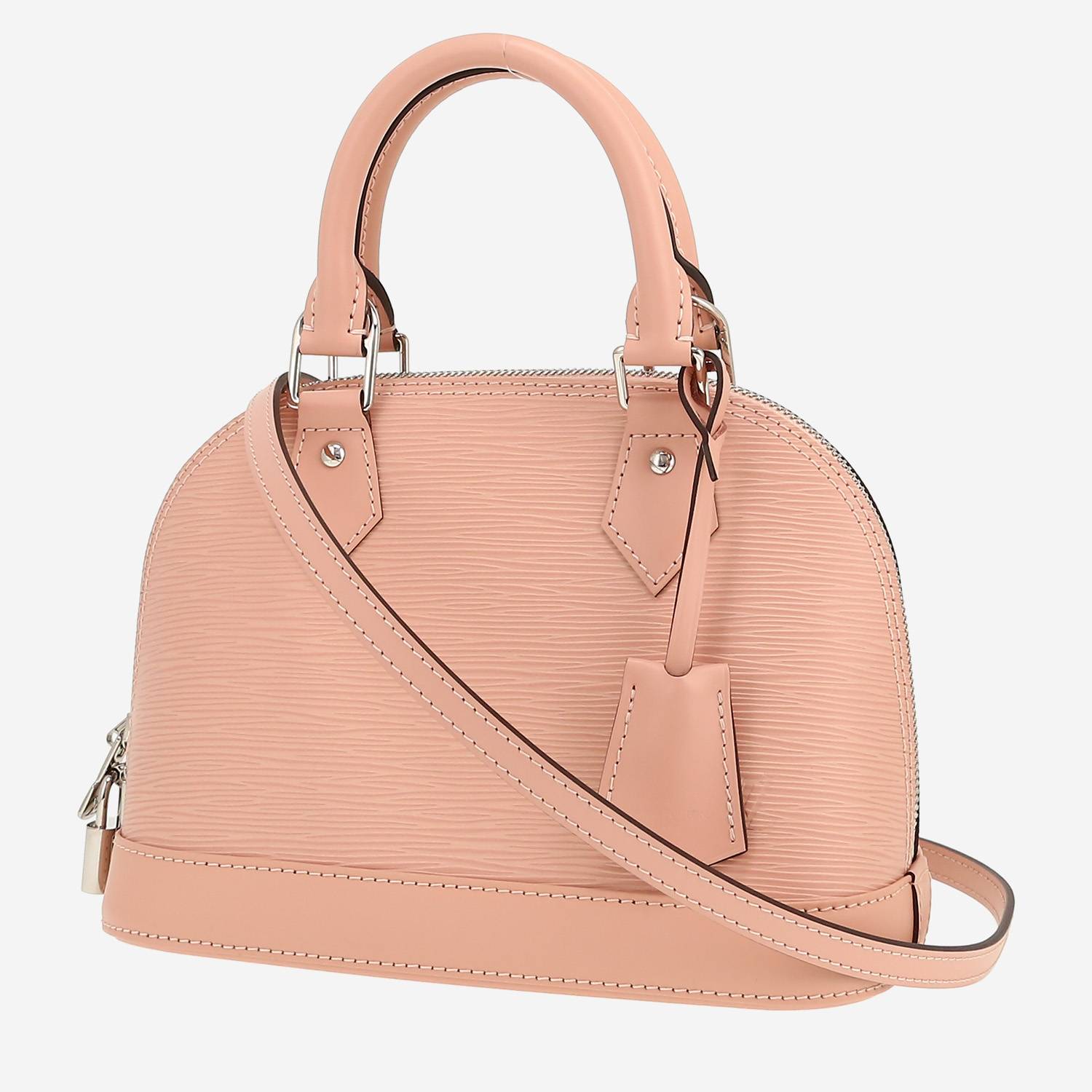 Bolso de mano Louis Vuitton  Alma BB en cuero Epi rosa
