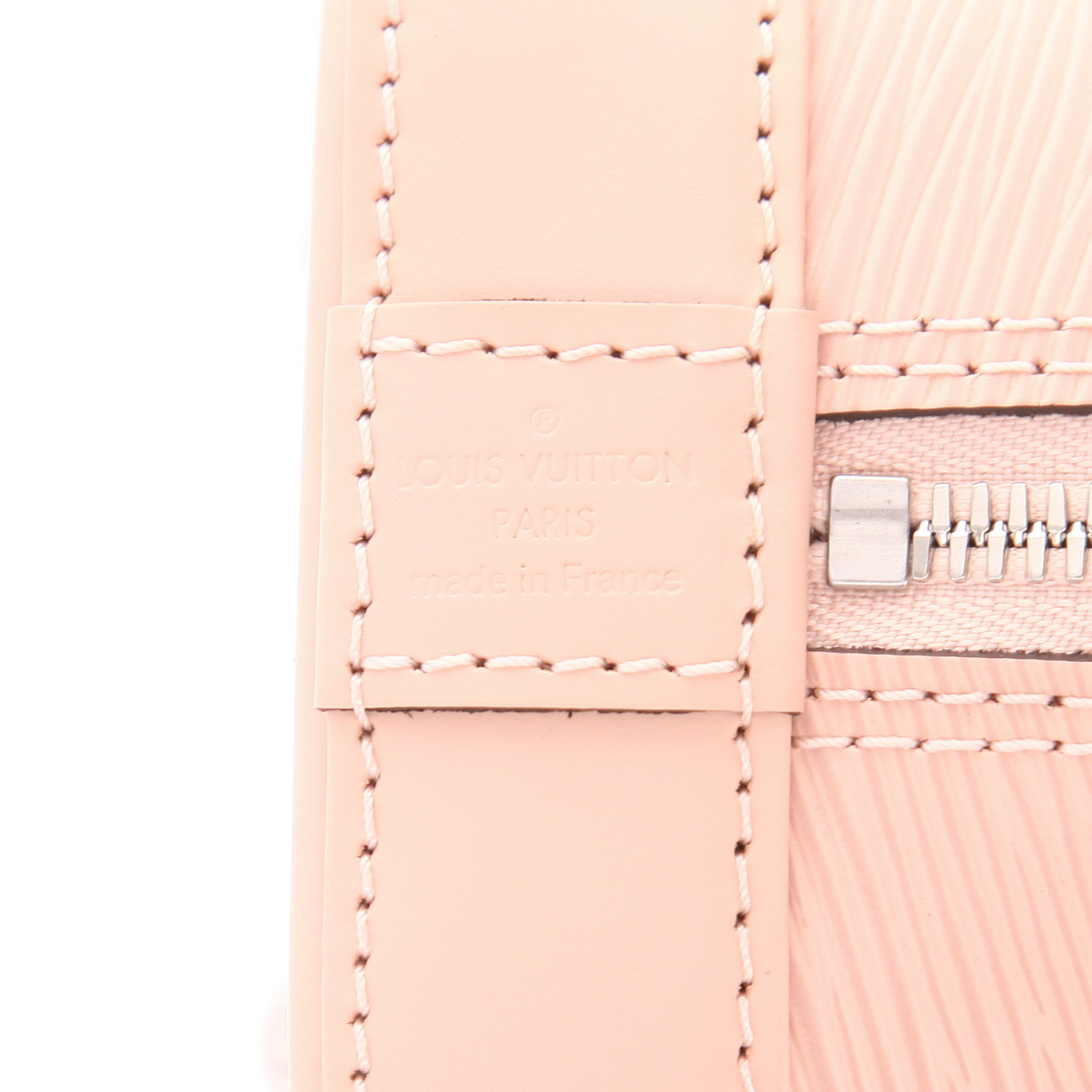 Louis Vuitton  Alma BB handbag  in pink epi leather - Detail D2