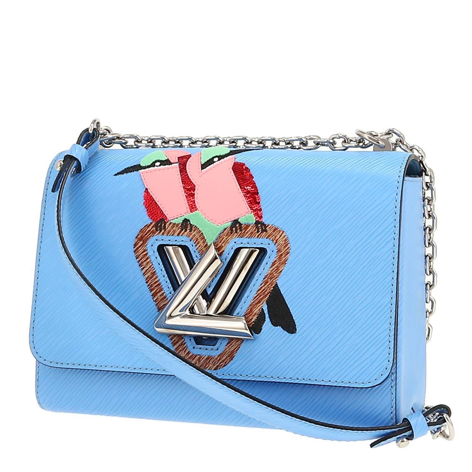 Sac Bandoulière Louis Vuitton Twist Bleu Épi Occasion Sac Bandoulière Louis Vuitton Twist Bleu Épi Occasion