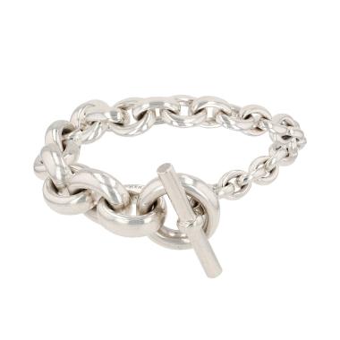 Hermès Crescendo bracelet in silver