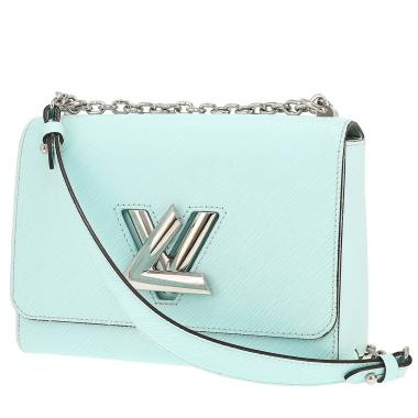 Bolso bandolera Louis Vuitton  Twist en cuero Epi azul claro