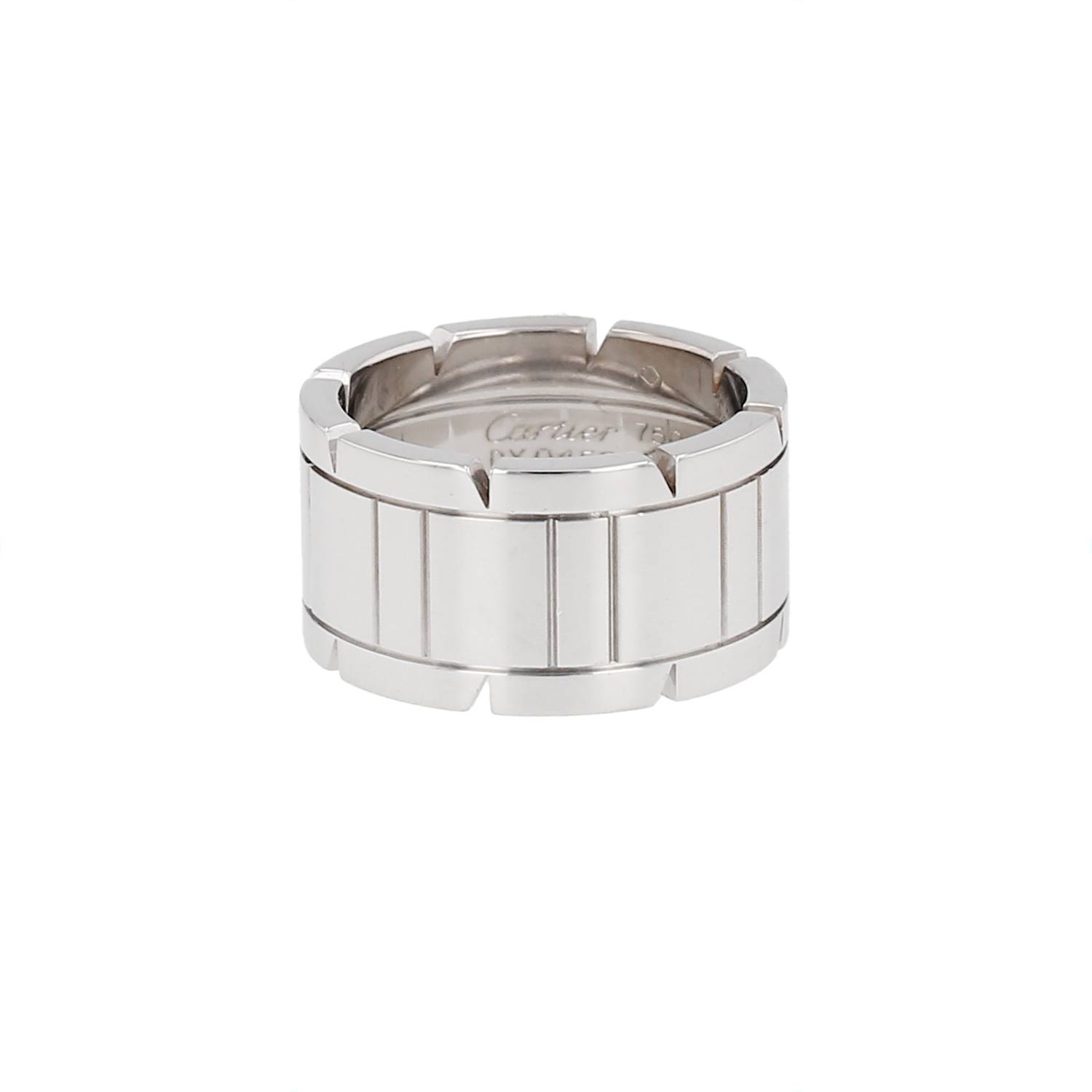 Bague Cartier Tank Or Blanc Numérotée Occasion Bague Cartier Tank Or Blanc Numérotée Occasion