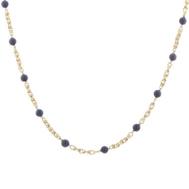 Sautoir années 1970 Boucheron  en or jaune et lapis-lazuli