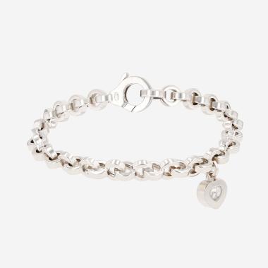 Brazalete Chopard Happy Diamonds de oro blanco y diamante