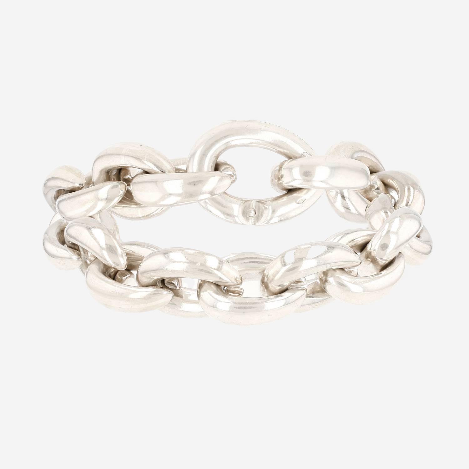 Hermès Acrobate bracelet in silver