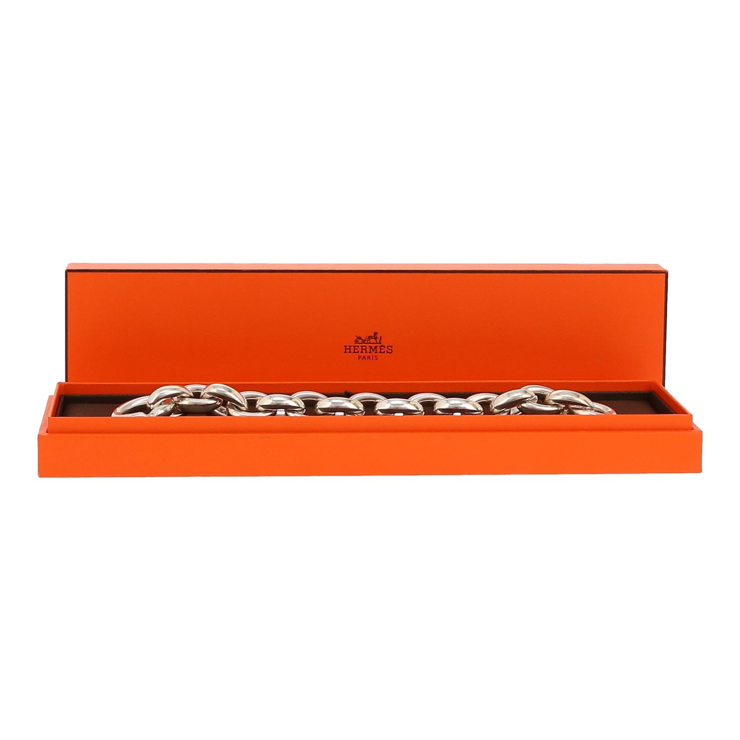 Hermès Acrobate bracelet in silver