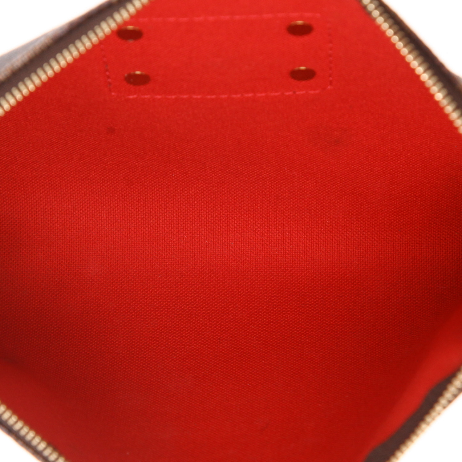 Borsa a tracolla Louis Vuitton  Eva in tela a scacchi ebana e pelle marrone - Detail D3