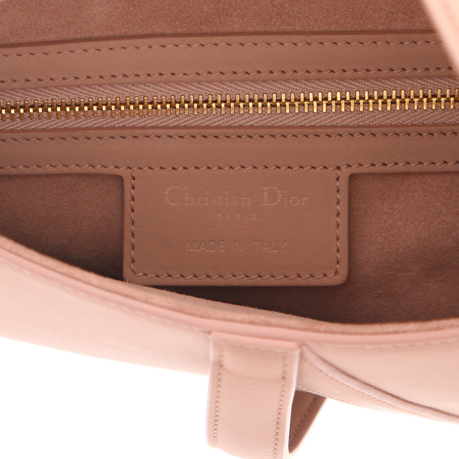 Borsa Dior  Saddle in pelle rosa - Detail D2
