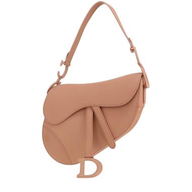 Sac à main Dior  Saddle en cuir rose