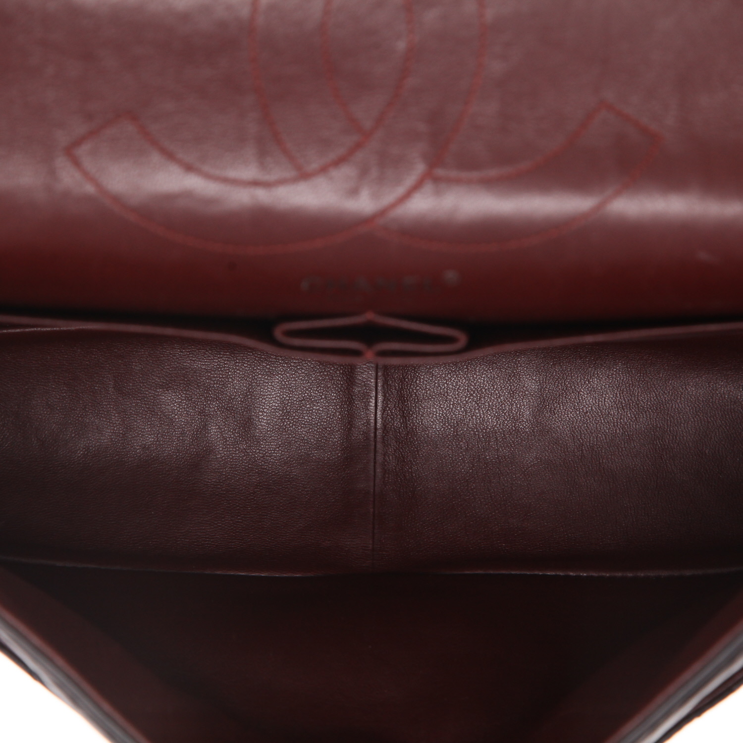 Bolso bandolera Chanel  2.55 en cuero acolchado negro - Detail D3