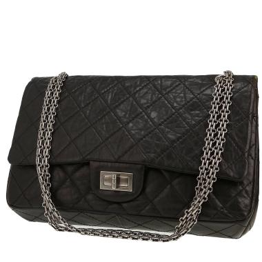 Borsa a tracolla Chanel  2.55 in pelle trapuntata nera