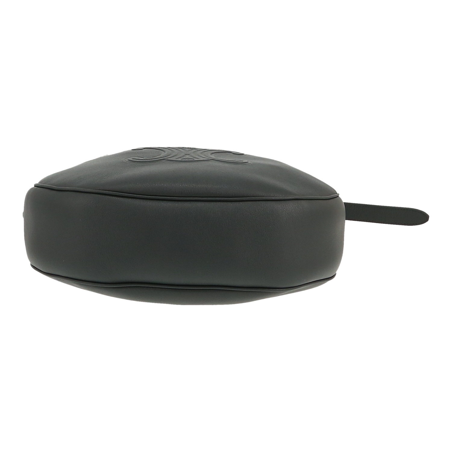 Sac à main Celine  Heloïse moyen modèle  en cuir grainé gris - Detail D1