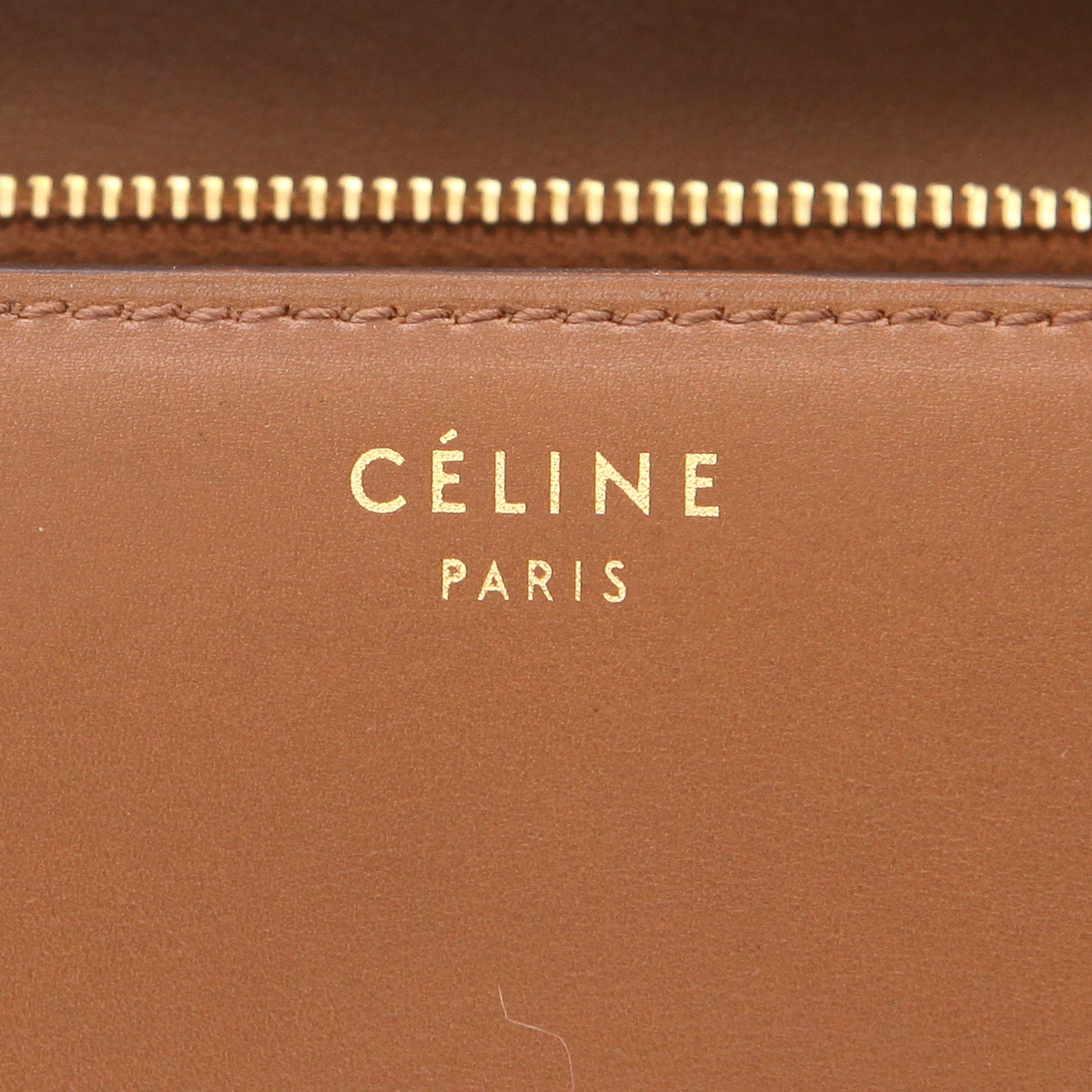 Celine  Classic Box handbag  in brown leather - Detail D2