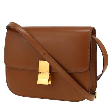 Celine  Classic Box handbag  in brown leather