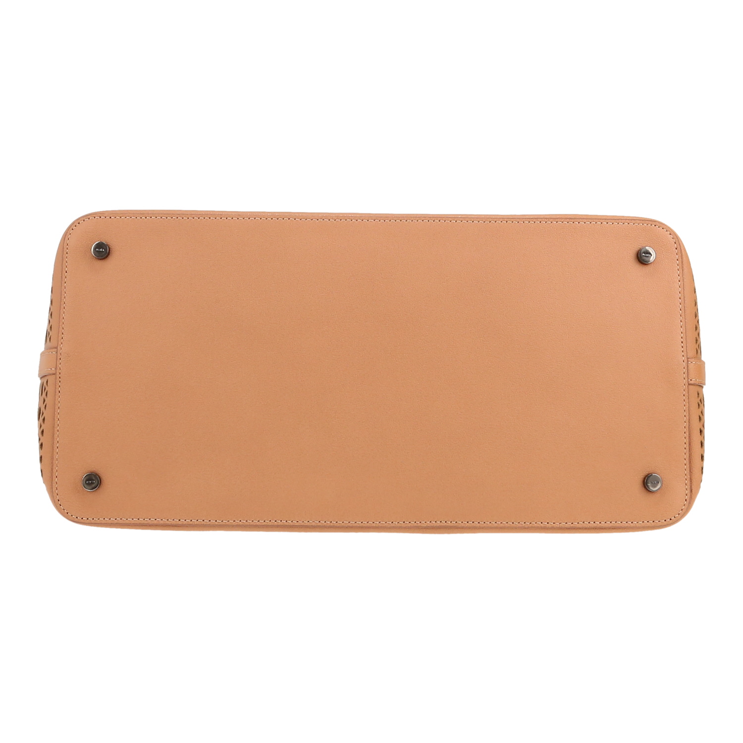 Alaïa  Mina shopping bag  in powder pink leather - Detail D1