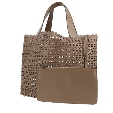 Bolso de mano Alaïa   en cuero color topo