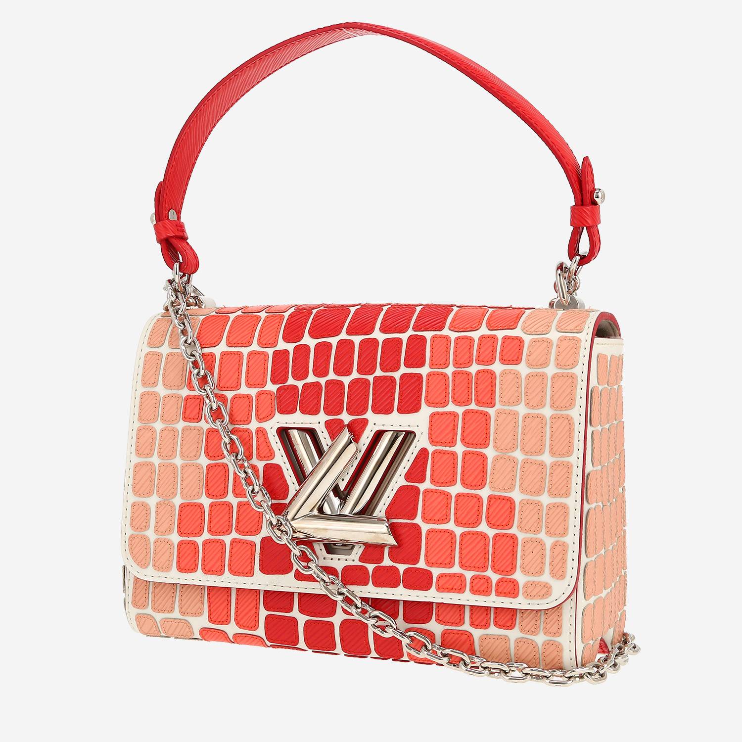 Borsa Louis Vuitton  Twist in pelle bianca e rosa sfumato Borsa Louis Vuitton  Twist in pelle bianca e rosa sfumato
