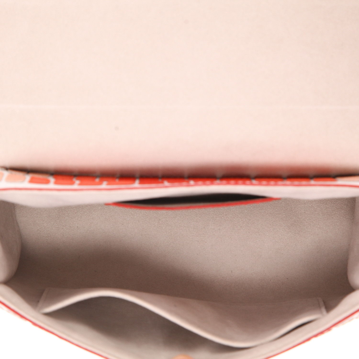 Bolso de mano Louis Vuitton  Twist en cuero blanco y degradado de rosa - Detail D3