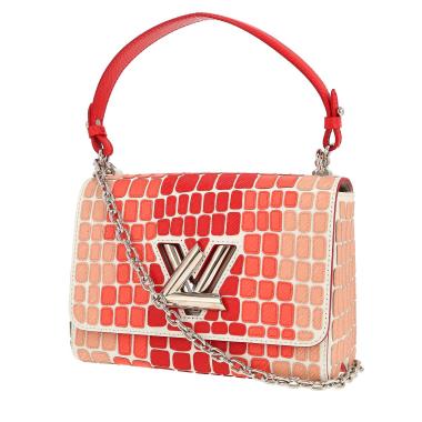 Borsa Louis Vuitton  Twist in pelle bianca e rosa sfumato