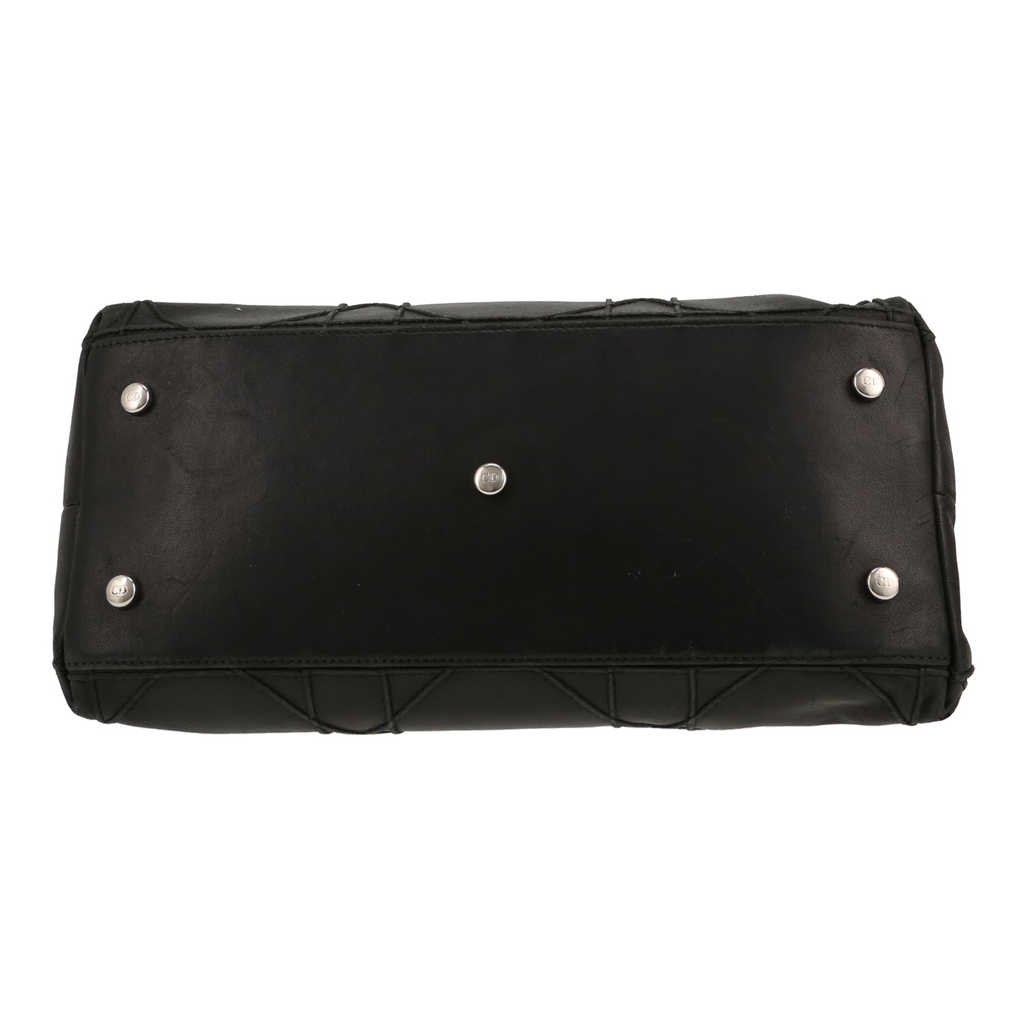 Dior  Granville handbag  in black leather - Detail D1