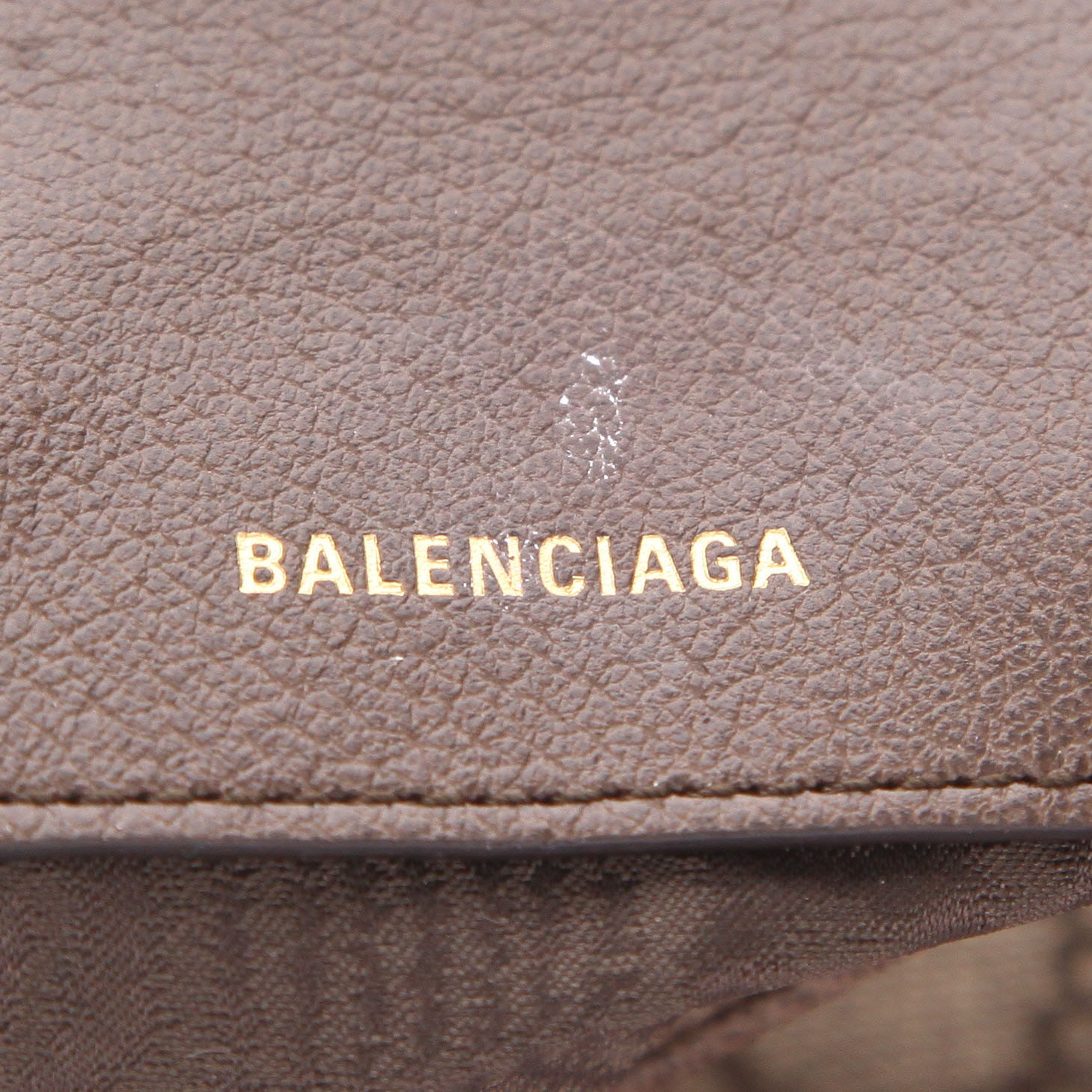 Sac bandoulière Balenciaga  x Gucci Jackie en toile siglée beige et cuir marron - Detail D2