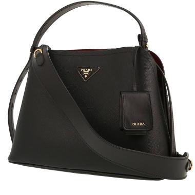 Prada  Matinée shoulder bag  in black leather saffiano