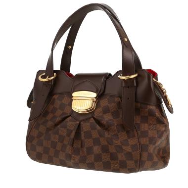 Louis Vuitton  Sistina handbag  in ebene damier canvas  and brown