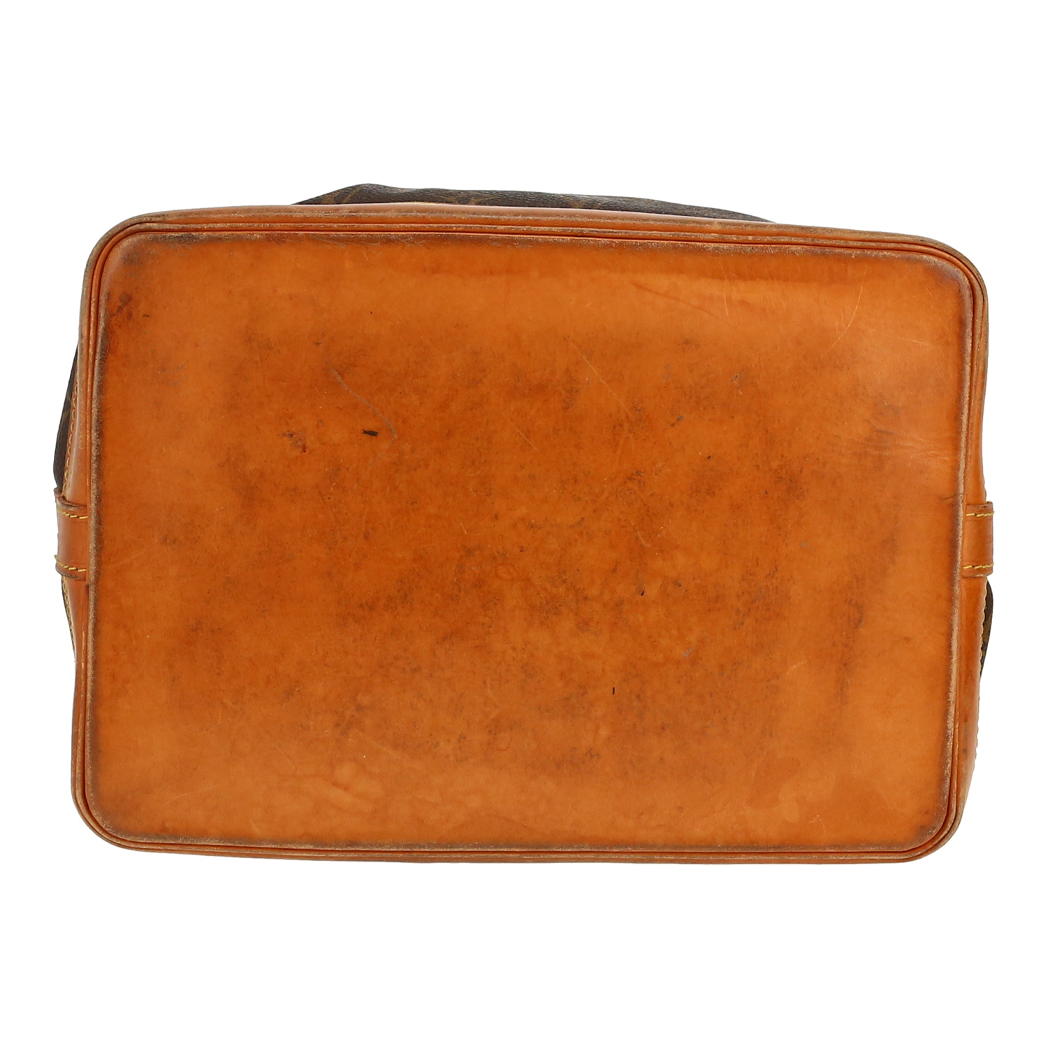 Borsa Louis Vuitton  Noé in tela monogram marrone e pelle naturale - Detail D1