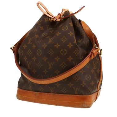 Bolso de mano Louis Vuitton  Noé en lona Monogram marrón y cuero natural