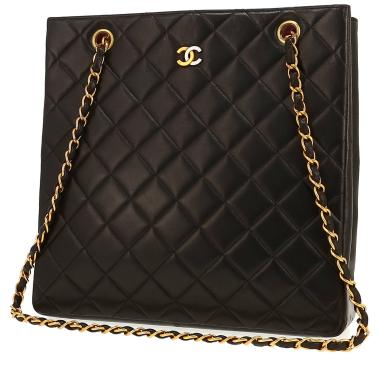 Chanel  Vintage handbag  in black quilted leather