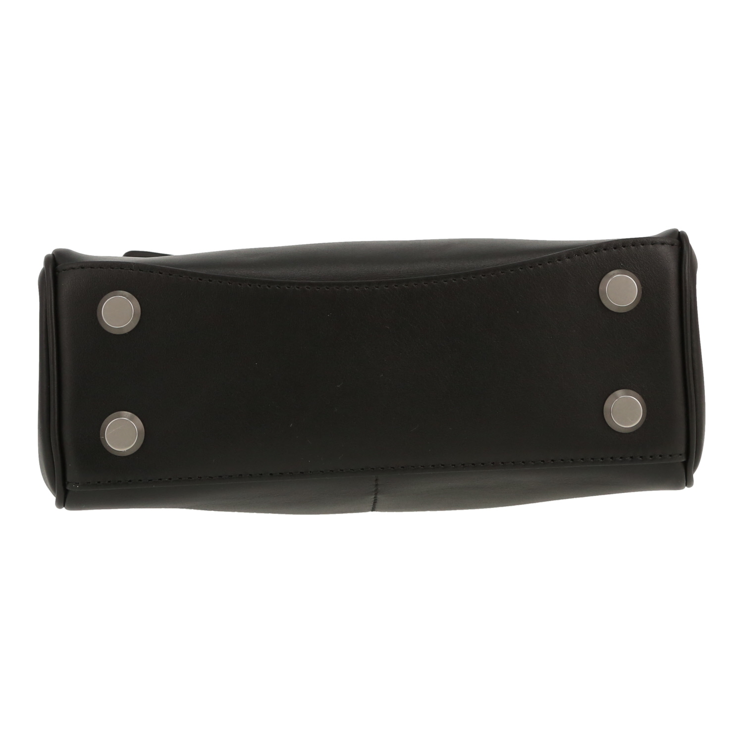 Sac bandoulière Balenciaga  Rodeo mini  en cuir noir - Detail D1