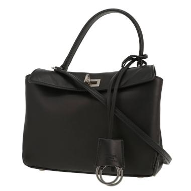 Balenciaga  Rodeo mini  shoulder bag  in black leather