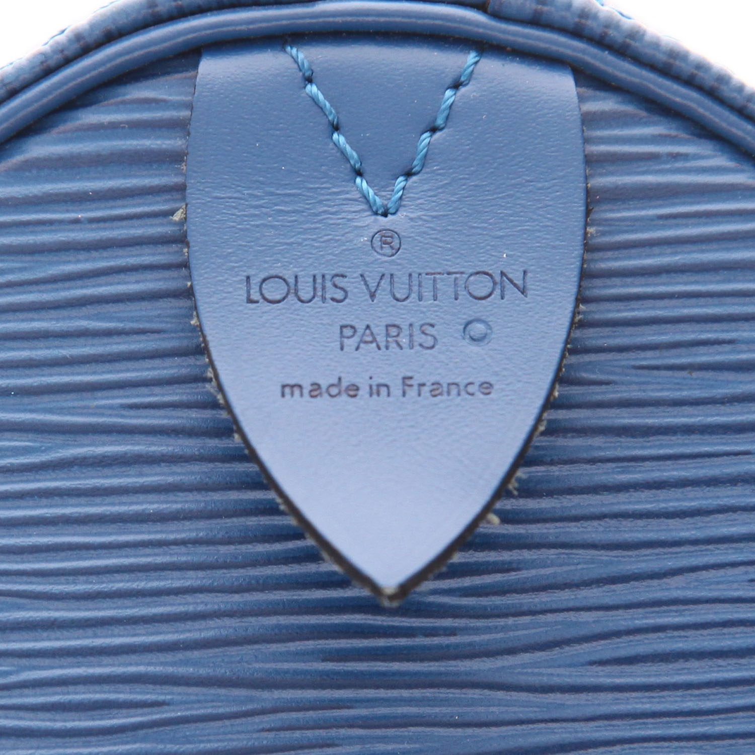 Bolsa de viaje Louis Vuitton  Keepall 45 en cuero Epi azul - Detail D2