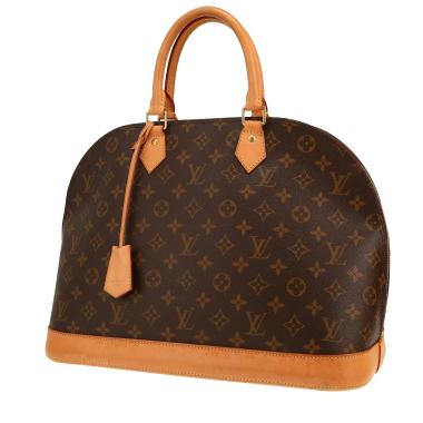 Sac à main Louis Vuitton  Alma en toile monogram marron et cuir naturel Sac à main Louis Vuitton  Alma en toile monogram marron et cuir naturel