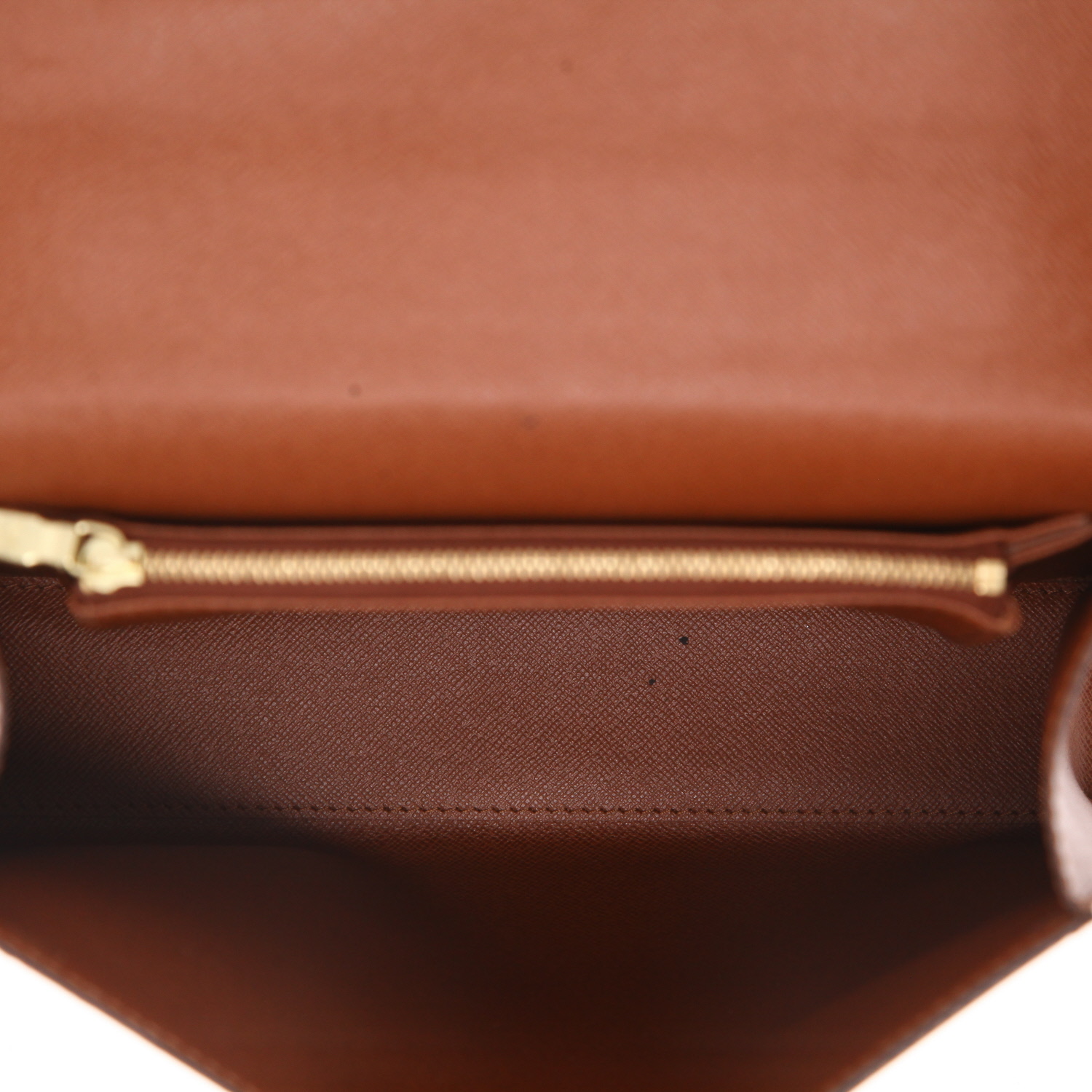 Sac à main Louis Vuitton  Malesherbes en toile monogram marron et cuir marron - Detail D3