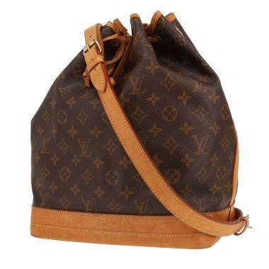 Louis Vuitton  Noé handbag  in brown monogram canvas  and natural leather