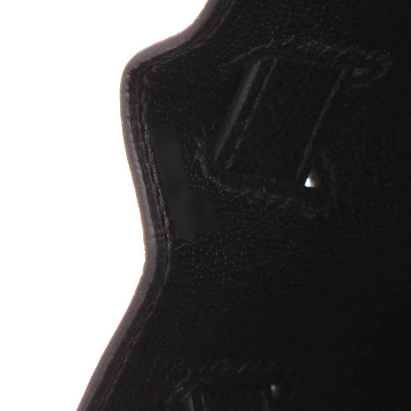Bolso de mano Hermès  Kelly 28 cm en cuero epsom negro - Detail D4