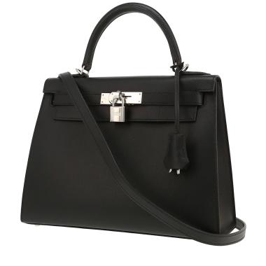 Sac à main Hermès  Kelly 28 cm en cuir epsom noir
