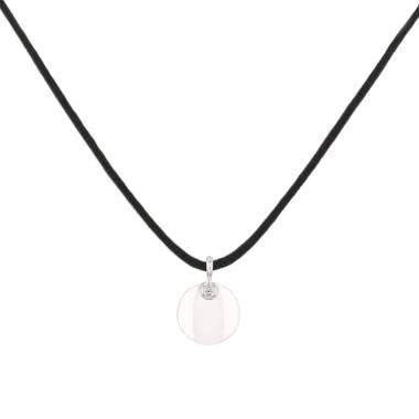 Pendentif Louis Vuitton  en or blanc et diamant