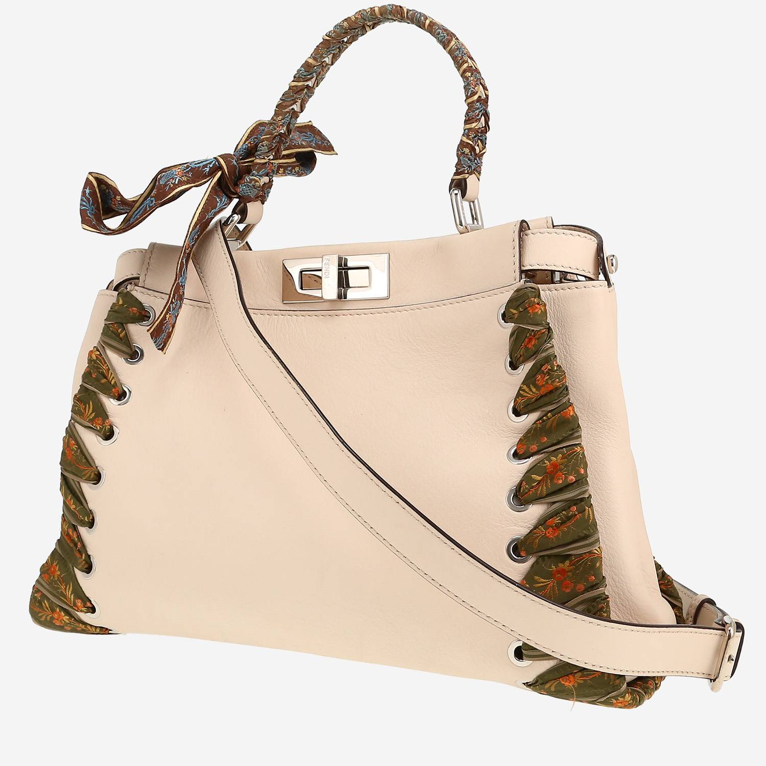 Borsa Fendi  Peekaboo in pelle beige
