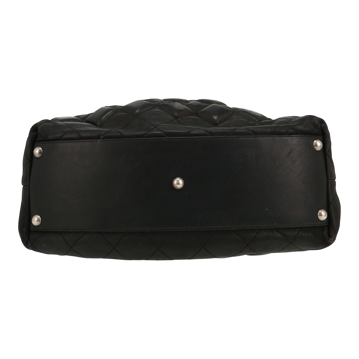 Chanel  Sloane Square handbag  in black quilted leather - Detail D1