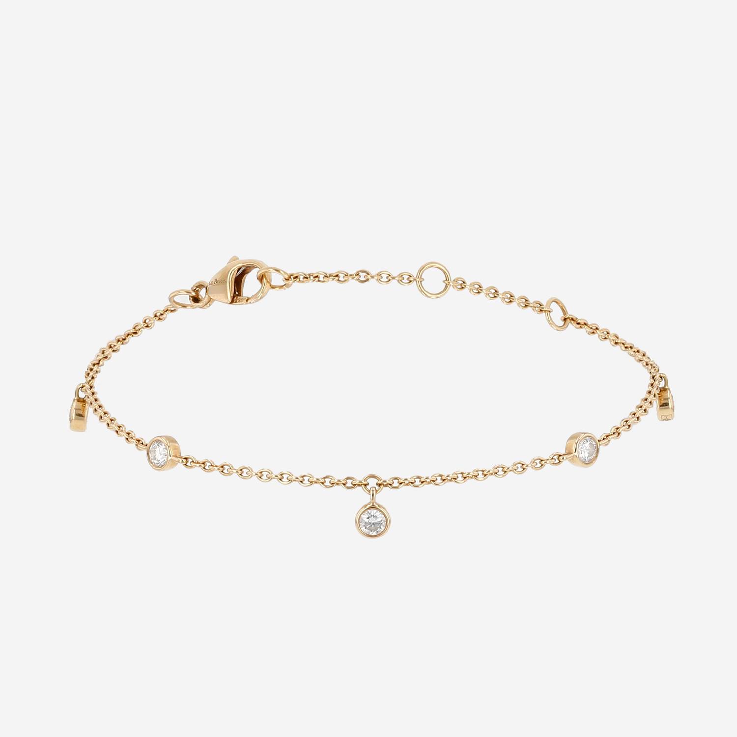 De Beers Cléa bracelet in yellow gold and diamonds
