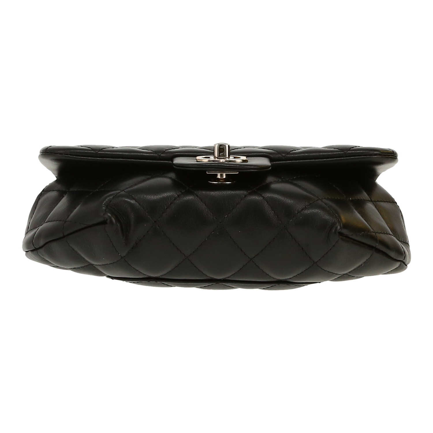 Pochette-ceinture Chanel  Pochette ceinture en cuir matelassé noir - Detail D1