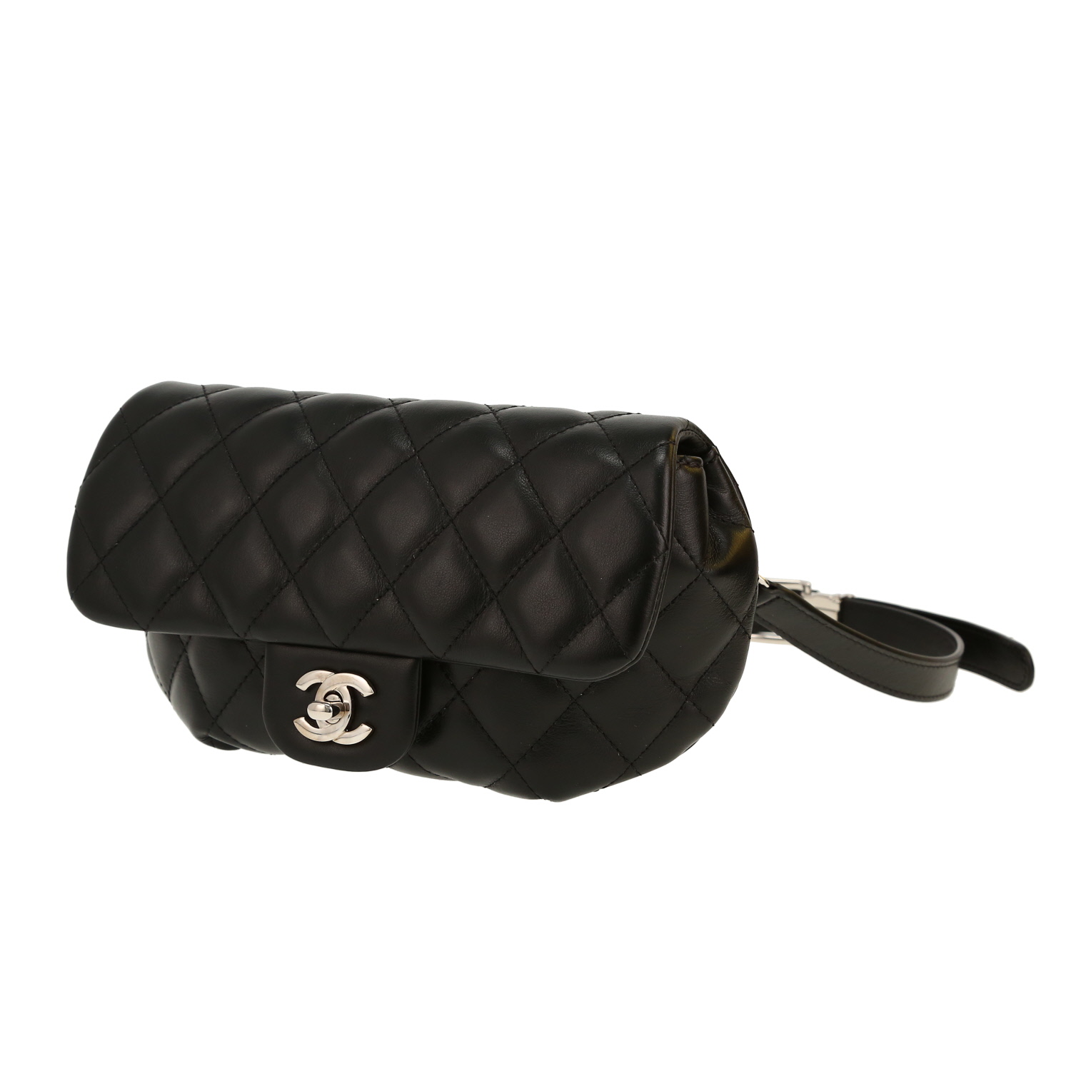 Pochette-cintura Chanel  Pochette ceinture in pelle trapuntata nera - Detail D4