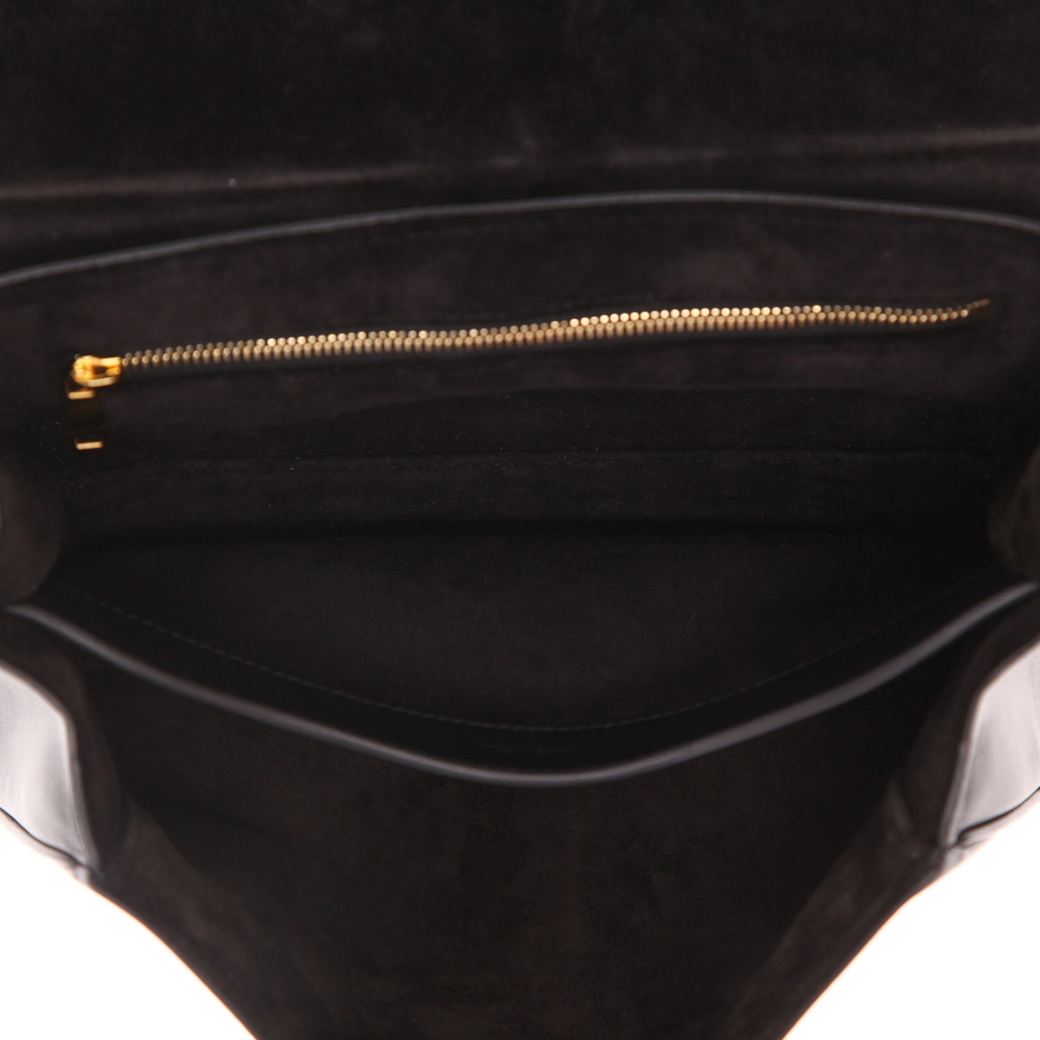 Bolso bandolera Celine  Soft Teen en cuero granulado negro - Detail D3