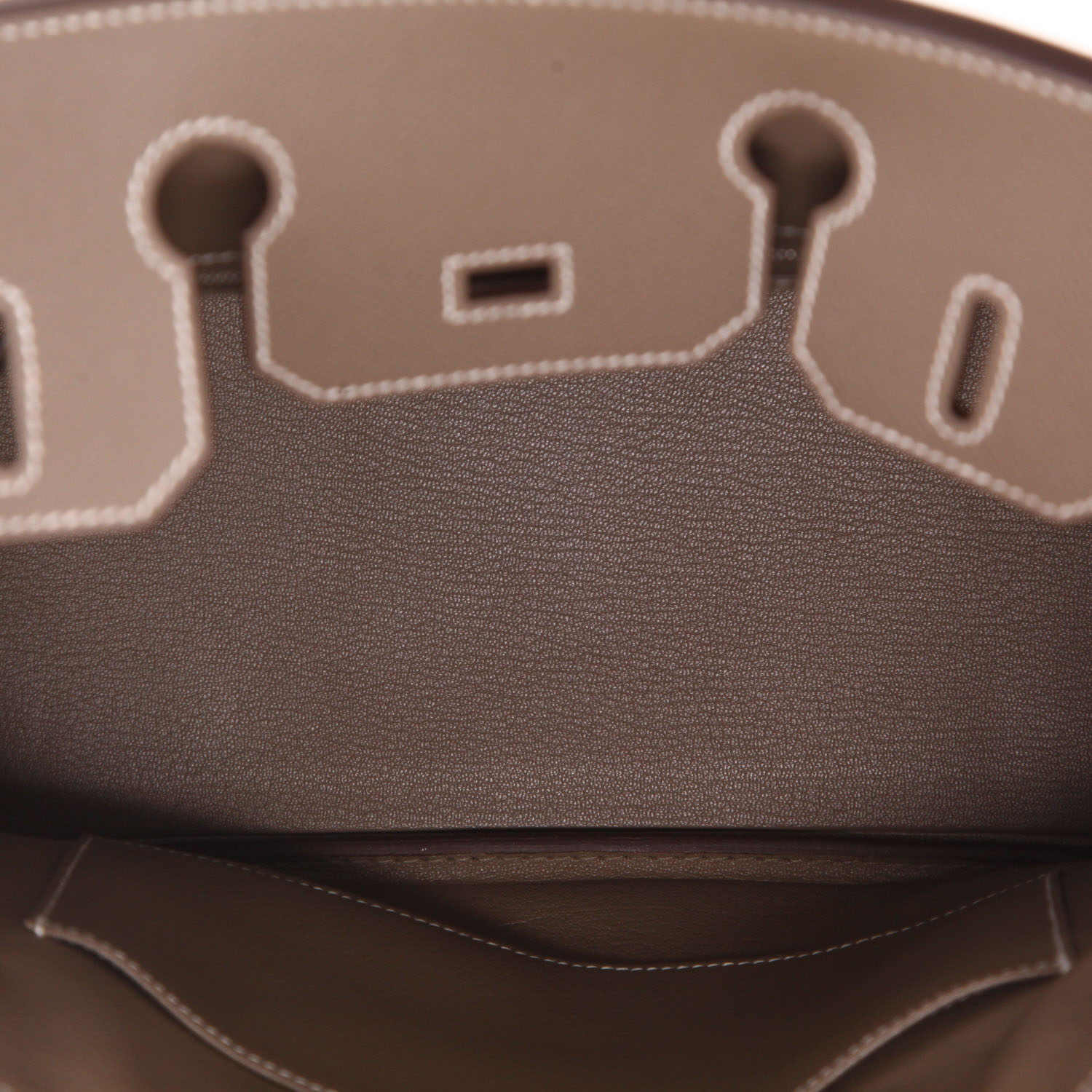Sac à main Hermès  Birkin 30 cm en cuir epsom étoupe - Detail D3