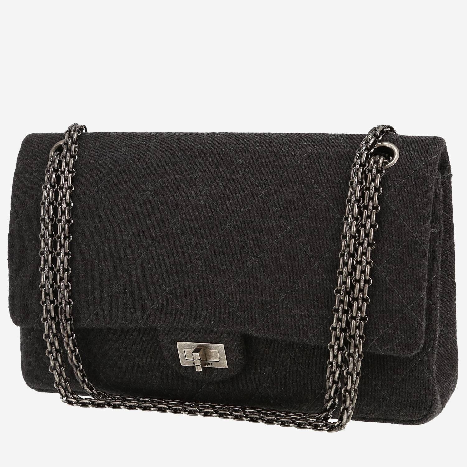Bolso bandolera Chanel  2.55 en jersey gris