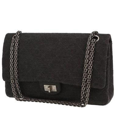 Borsa a tracolla Chanel  2.55 in jersey grigio