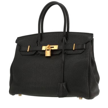 Hermès  Birkin 30 cm handbag  in black togo leather