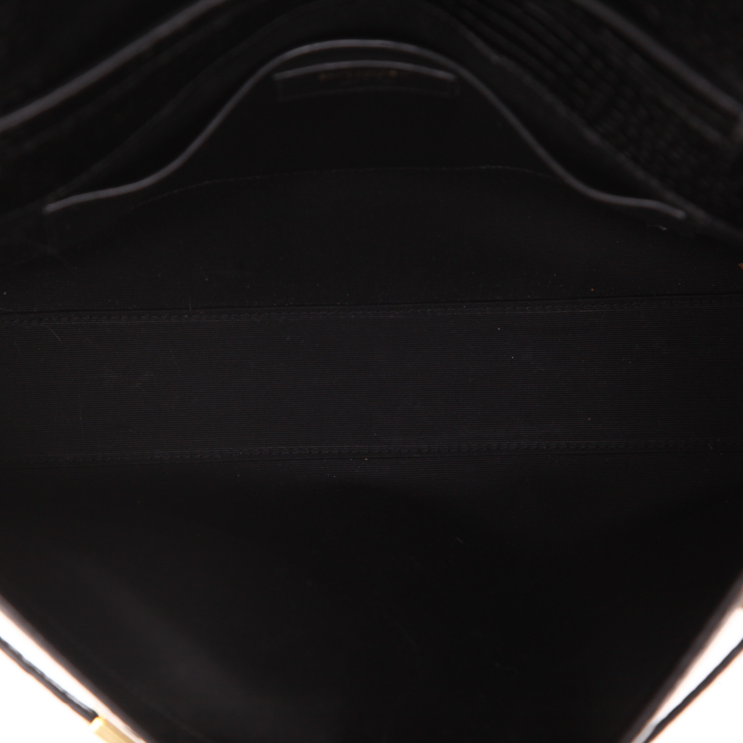 Saint Laurent  Manhattan shoulder bag  in black leather - Detail D3